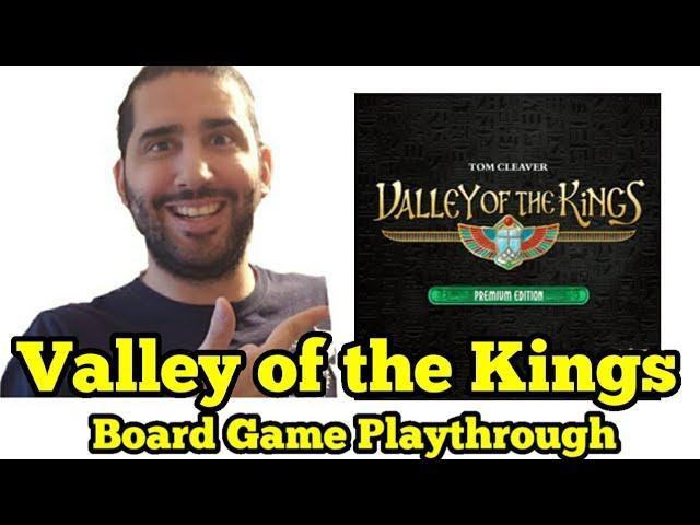 Valley of the Kings Board Game Playthrough (solo variant)