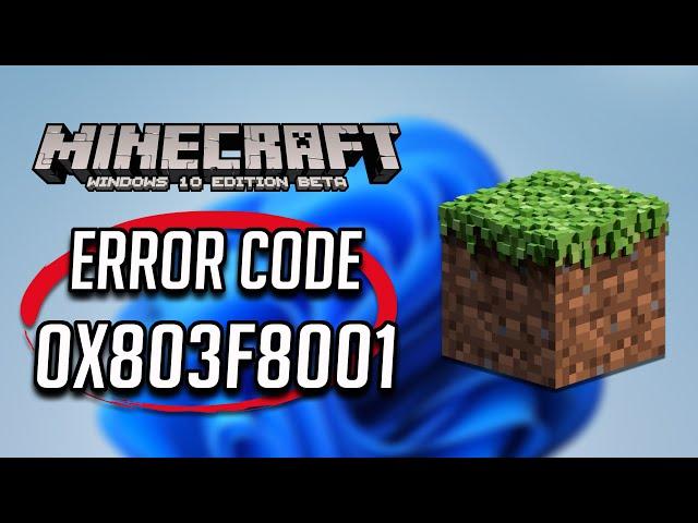 Fix Minecraft Is Currently Not Available in Your Account Error Code 0x803f8001