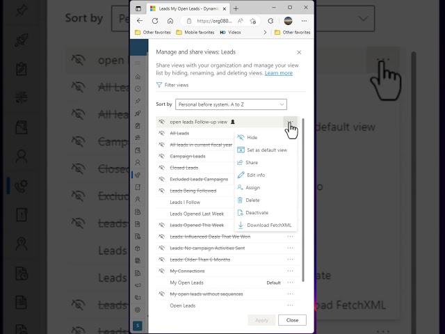 Effortlessly Share Views in Dynamics 365's Modern Interface!