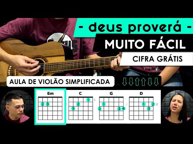 Deus Proverá | Cifra Simplificada | Para Iniciantes | Gabriela Gomes | Aula De Violão