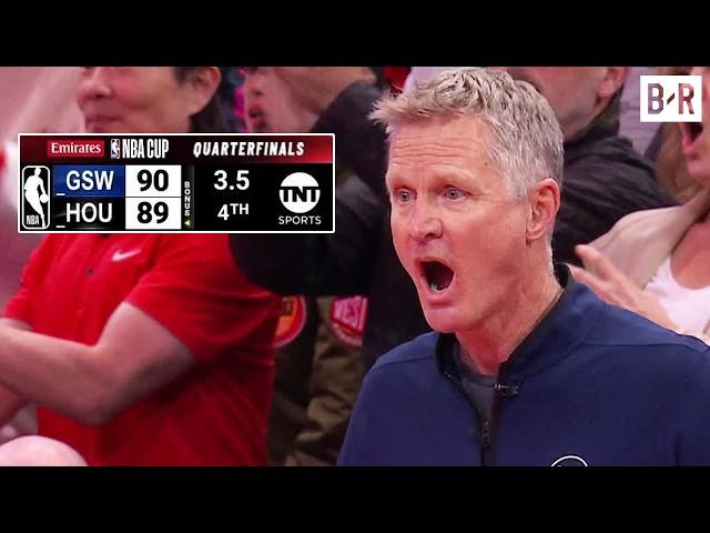 Warriors vs. Rockets INSANE Ending - Final 2 Minutes | 2024 NBA Cup