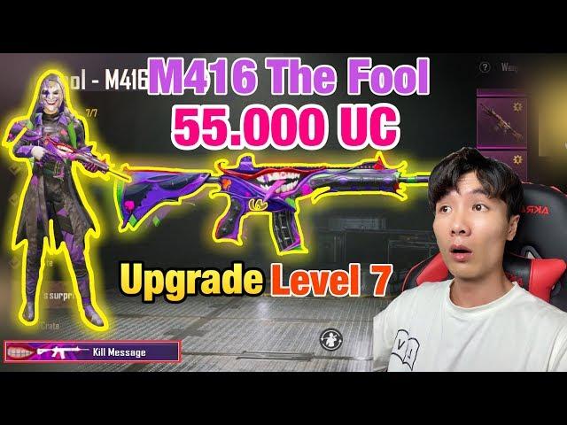 Spending 55.000 UC for The Fool Set | Upgrade M416 THE FOOL Level 7 | PUBG MOBILE TACAZ