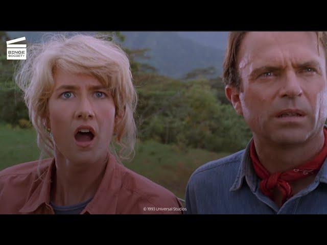 Jurassic Park: Meeting the dinosaurs HD CLIP