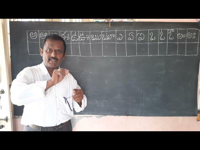 Learn Telugu Varnamala | Telugu Achulu Hallulu Padalu | Telugu Aksharalu