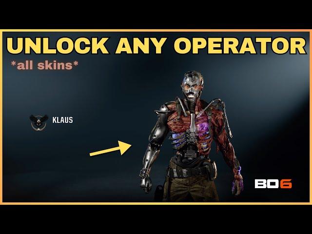 *UNLOCK* ANY OPERATOR SKIN | BLACK OPS 6 | EASY OPERATOR SKIN GLITCH