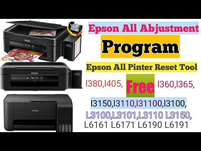 Epson L3100 L3101 L3110 L3150 Resetter or Adjustment Program Download And Reset