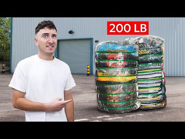 Opening A 200 lb Mystery Bale Of Vintage Clothes!