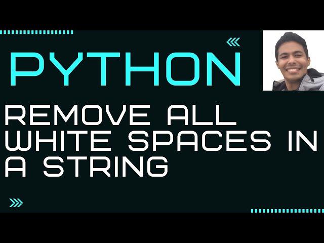 How to remove all white spaces in a string in Python