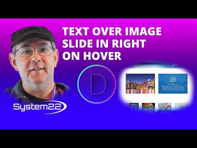 Divi Theme Text Over Image Slide In Right On Hover 