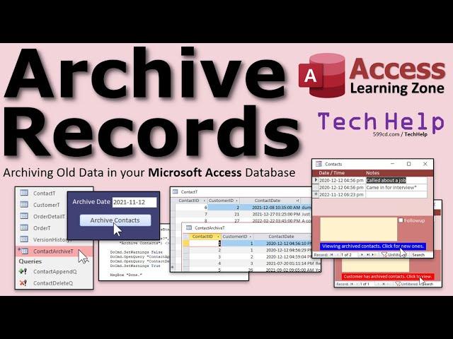 Archive Records: Archiving Old Data in your Microsoft Access Database