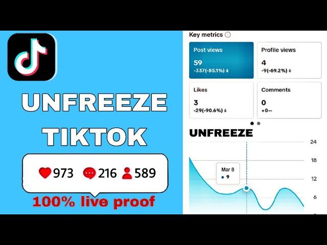 How to unfreeze TikTok account 2024