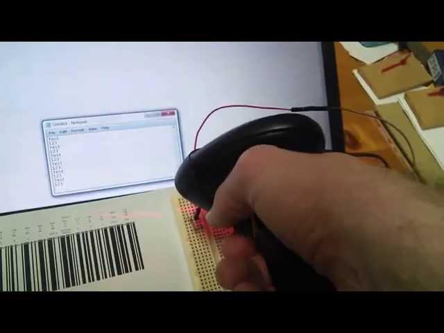 Imitating a Bar Code with a Modulated LED