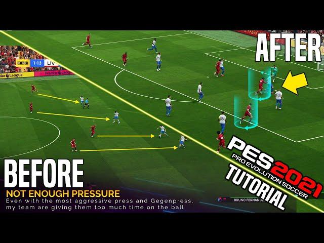 PES 2021 | You can't play a TRUE Gegenpress style without knowing this TIP! [Tutorial]