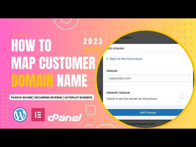 How to configure wp ultimo domain name with cpanel | Saastank.io