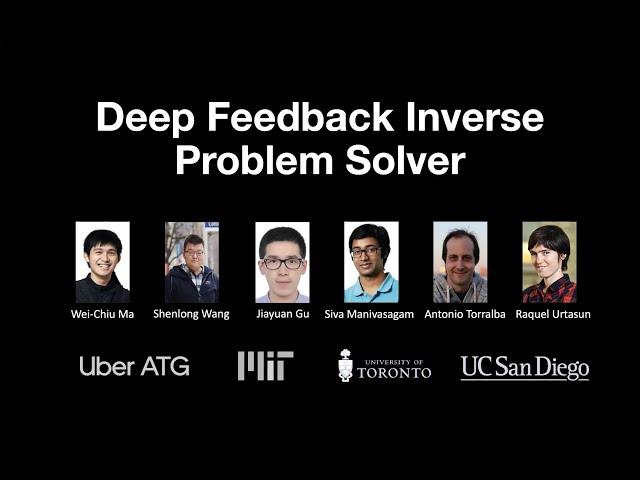 ECCV 2020 short talks: deep feedback inverse problem solver