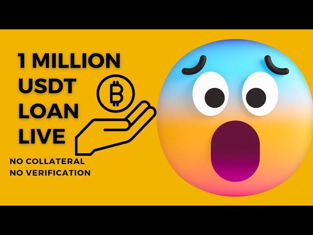 1,000,000 USDT Crypto loan without Collateral or verification. I made UpTo 4.9 Million profit🫢🫢