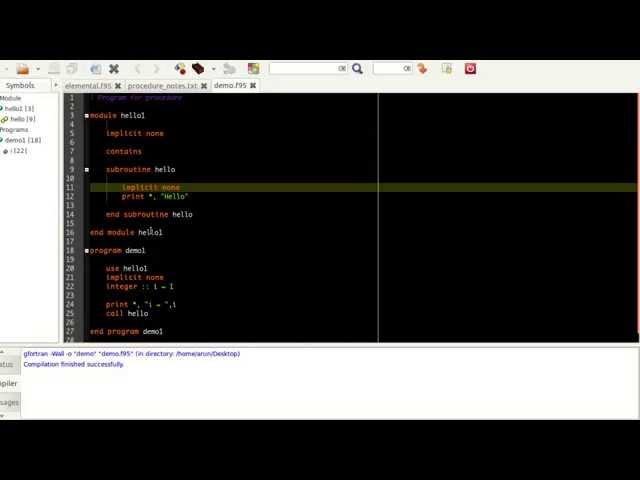 Advanced Fortran Programming : 014 : Rules on procedures