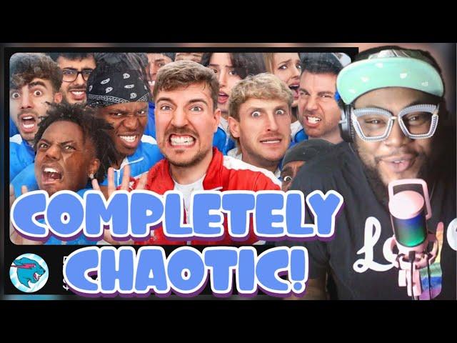 OMG THIS WAS SO CHAOTIC!! 50 YouTubers Fight For $1,000,000 | REACTION