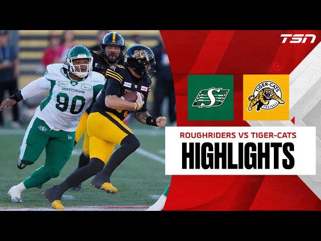 Saskatchewan Roughriders vs. Hamilton Tiger-Cats | CFL HIGHLIGHTS
