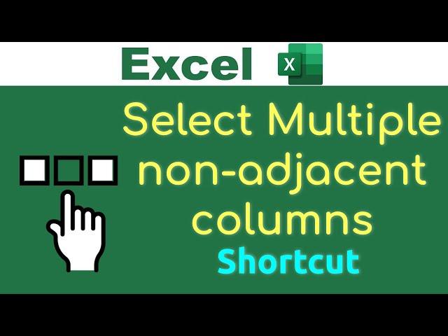 Select Multiple Non Adjacent Cells in Excel (without mouse)