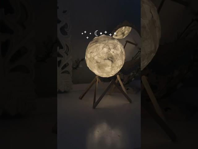 How to make a FLOATING moon**🫶 #diy #roomdecor