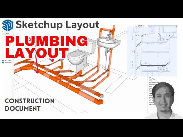 Sketchup 3D Plumbing Layout and Isometric  Series Part-1