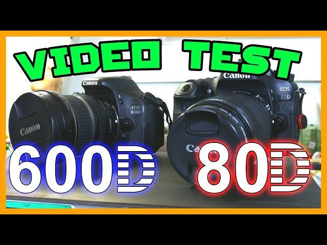 600D vs 80D: VIDEO TEST & COMPARISON