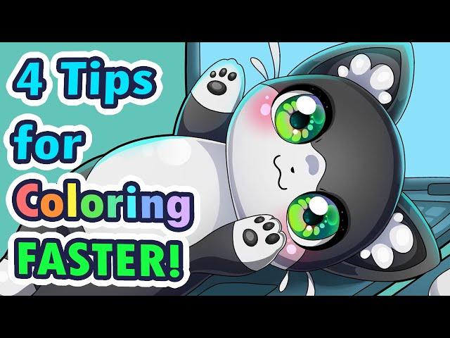 How to Color FASTER for Digital Artists in Clip Studio Paint