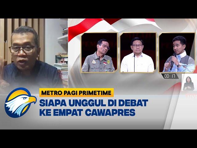 Siapa Unggul di Debat ke Empat Cawapres