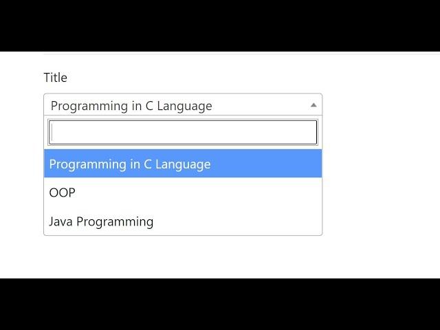 Searchable Select List in ASP.NET CORE |  ASP.NET MVC