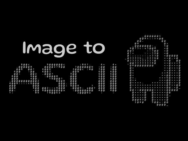 How to convert images to ASCII in #Python using #Pygame