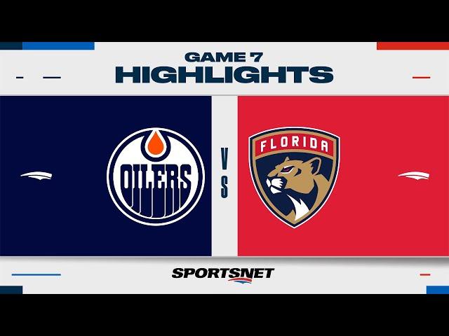 Stanley Cup Final Game 7 Highlights | Oilers vs. Panthers - June 24, 2024