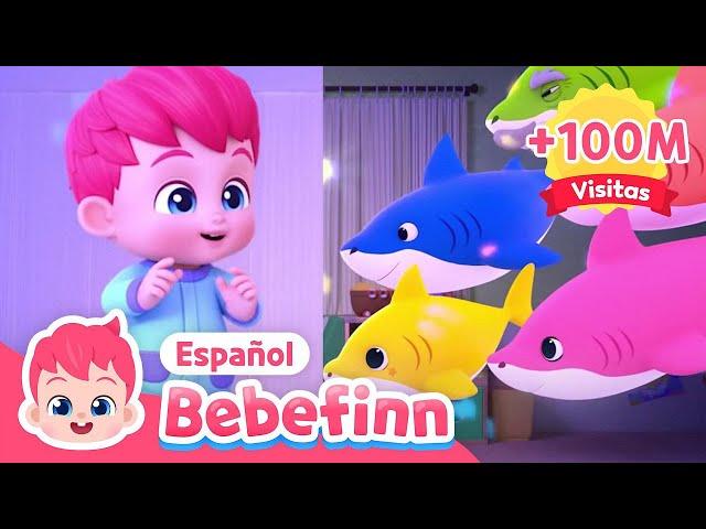 Tiburón Bebé Du Ru Du Ru | Cantemos en español e inglés | Canciones Infantiles | Bebefinn en español