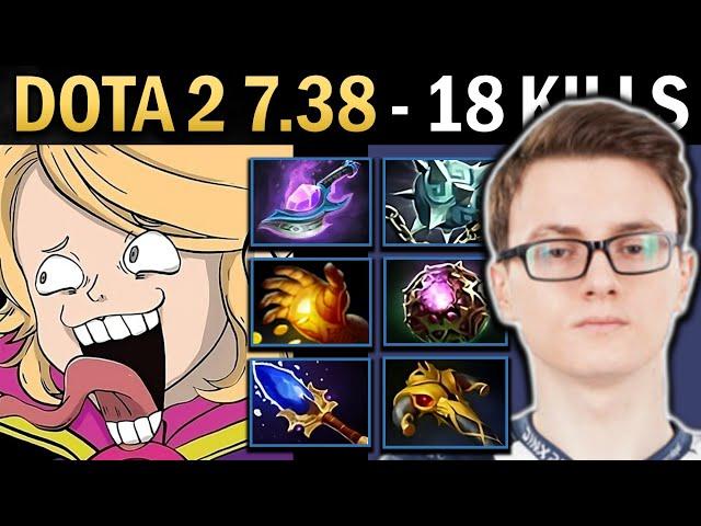 Invoker Gameplay Miracle with 18 Kills and 1010 GPM - Dota 7.38