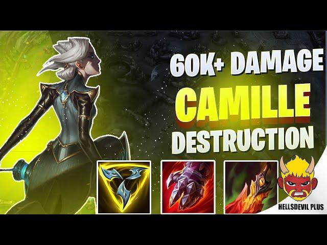 Camille Jungle 60k+ Damage DESTRUCTION Wild Rift HellsDevil Plus Gameplay