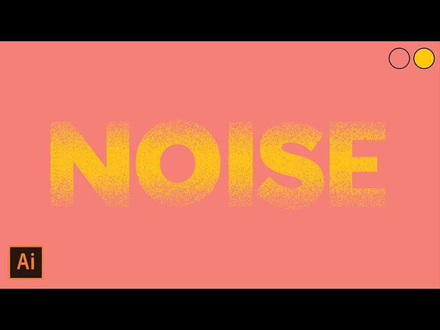 How to add NOISE (GRAIN) TEXTURE without any brushes | Illustrator tutorial