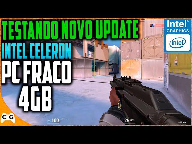 VALORANT Em PC Fraco 4gb de RAM Sem Placa de Vídeo Intel HD Graphics Testando Novo Update