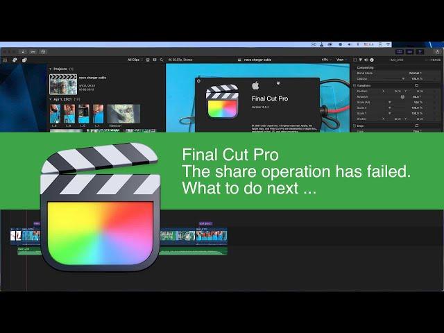 FCPX Render Error