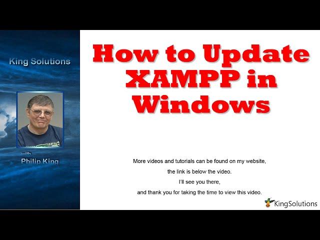 How to Update XAMPP in Windows