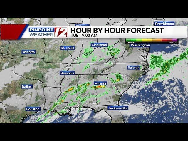 WPRI 12 Weather Now 12/10/24:  Damp today; rain and wind storm for Wednesday