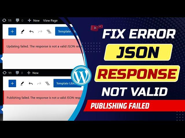How to fix the response is not a valid JSON response in WordPress | Fix invalid JSON response error