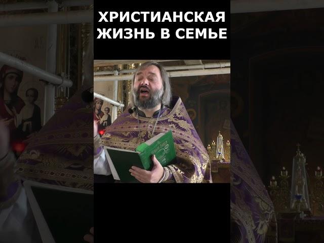 Христианская жизнь в семье. Священник Валерий Сосковец  #любовь #жизнь