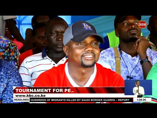 Kemboi Samati a youth leader sponsors a tournament in Baringo.