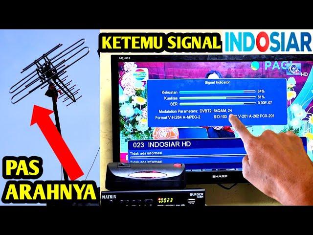 CARA MENCARI SIGNAL DAN ARAH ANTENNA YANG TEPAT DI SET TOP BOX TV DIGITAL MATRIX BURGER