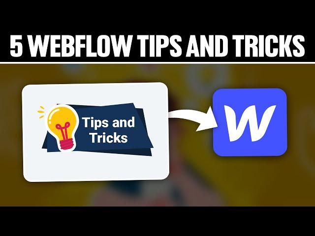 5 Webflow Tips And Tricks To Make Your Website Better 2024! Fyll Tutorial)