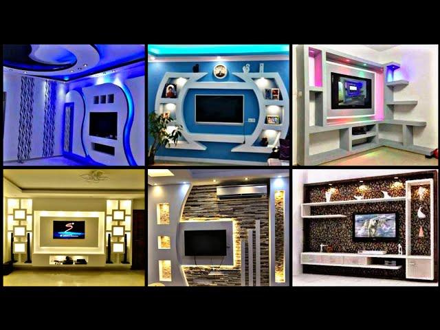 Best 40 Amazing TV Wall Unit Gypsum Board Modern Design Living Room Ideas 2021