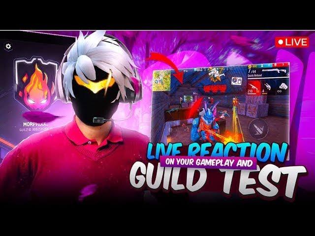 ROAD TO 40K  1v1 GUILD TEST | TEAM CODE GIVEAWAY | #freefirelive #gyangaming #nonstopgaming