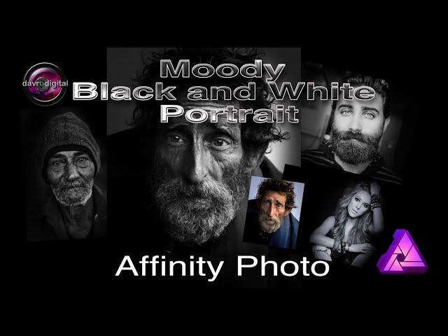 Creating a Moody Black and White Portrait Affinity Photo