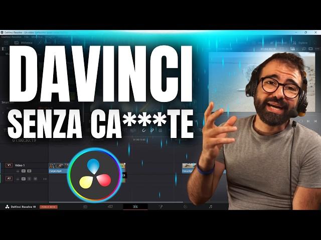 DAVINCI RESOLVE 19 SUPER PRATICO!  Tutorial italiano GRATIS ️