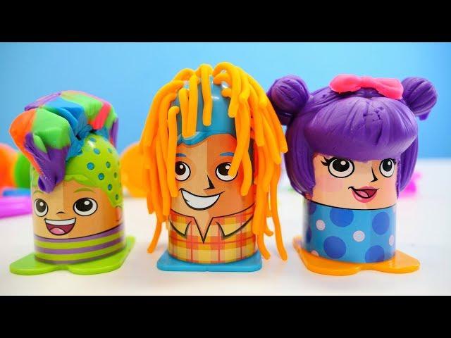 Nicoles Grüne Box - Play Doh Friseur - Spielzeugvideo für Kinder